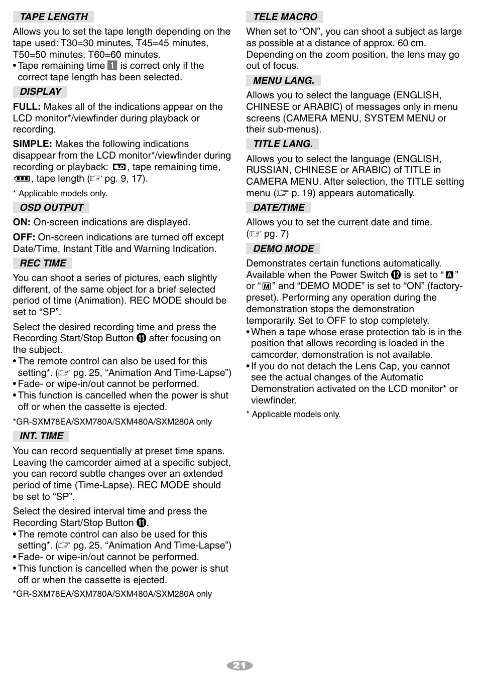JVC 1001MKV*UN*SN User Manual | Page 21 / 32