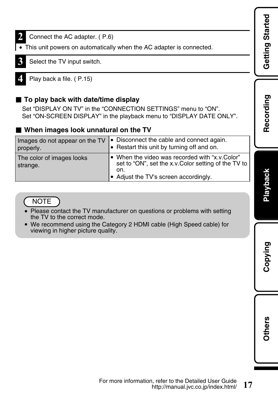 JVC Everio GZ-HM300U User Manual | Page 17 / 96