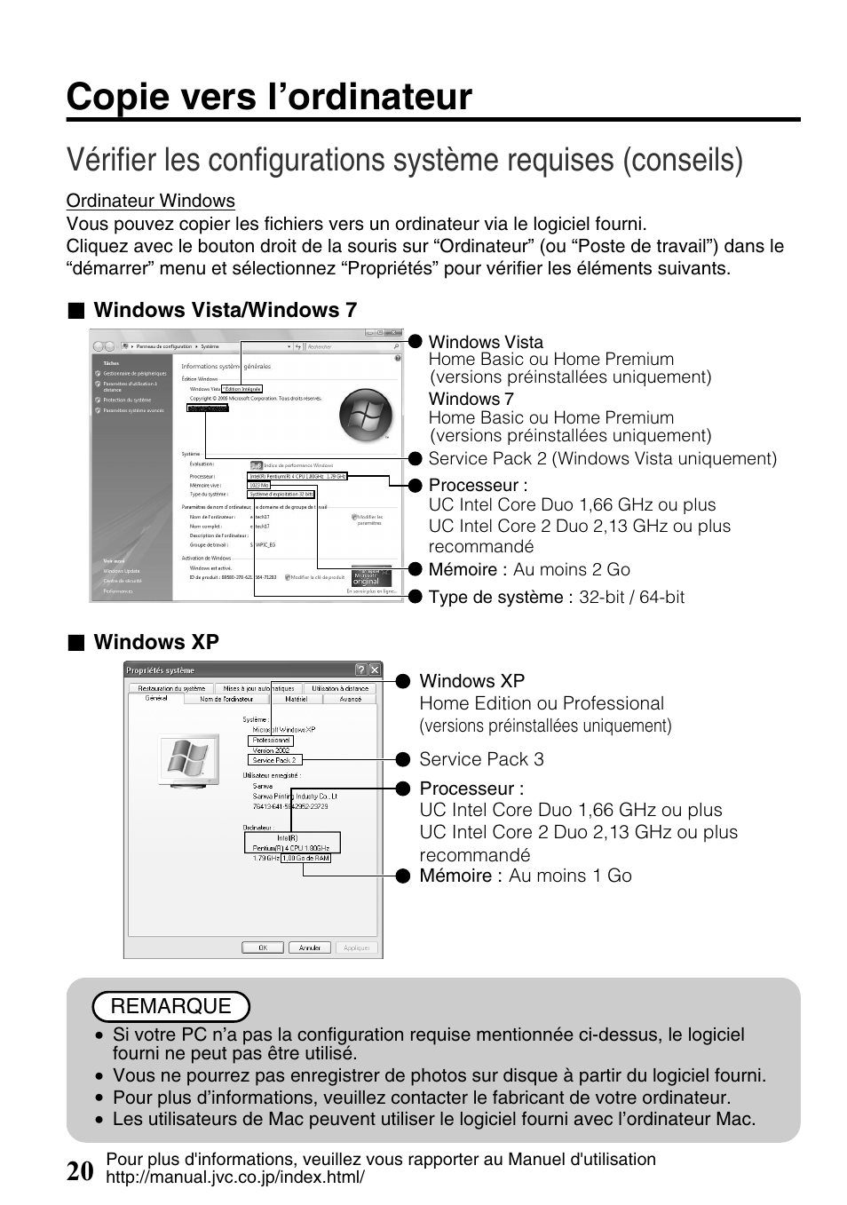 Copie vers l’ordinateur | JVC Everio GZ-HM300U User Manual | Page 84 / 96
