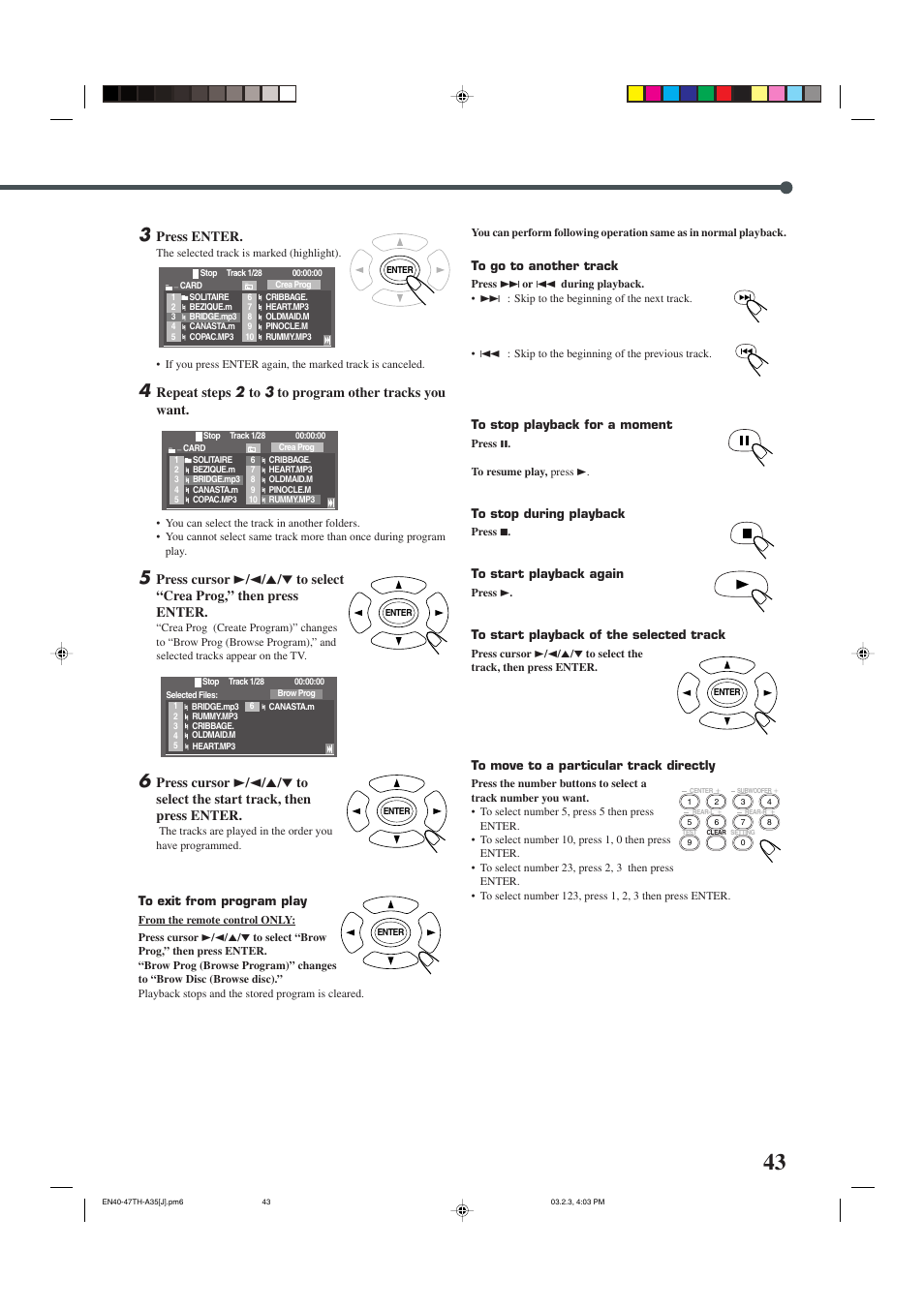 Press enter | JVC TH-A32 User Manual | Page 45 / 65