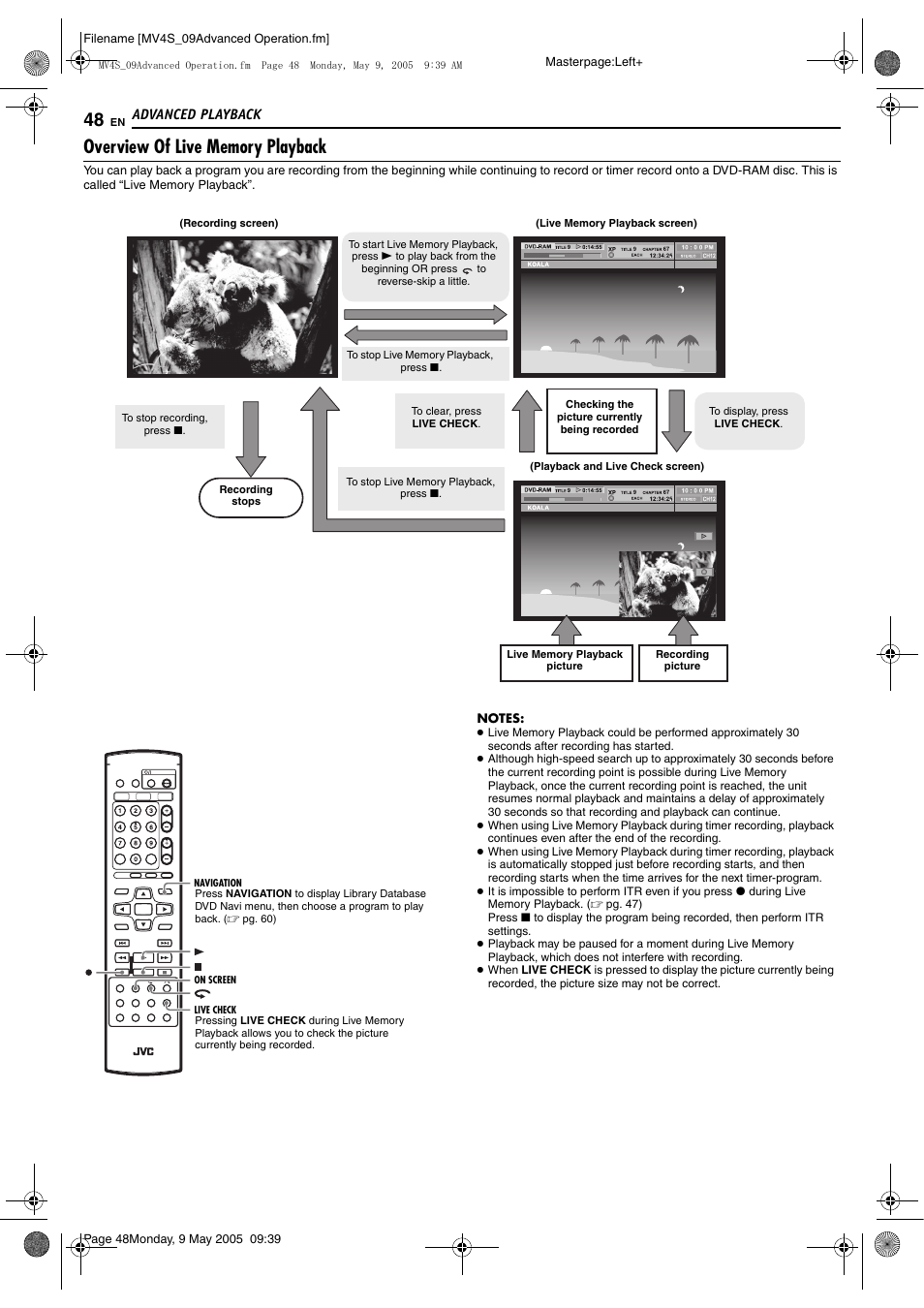 JVC DR-MV4SUJ User Manual | Page 48 / 84