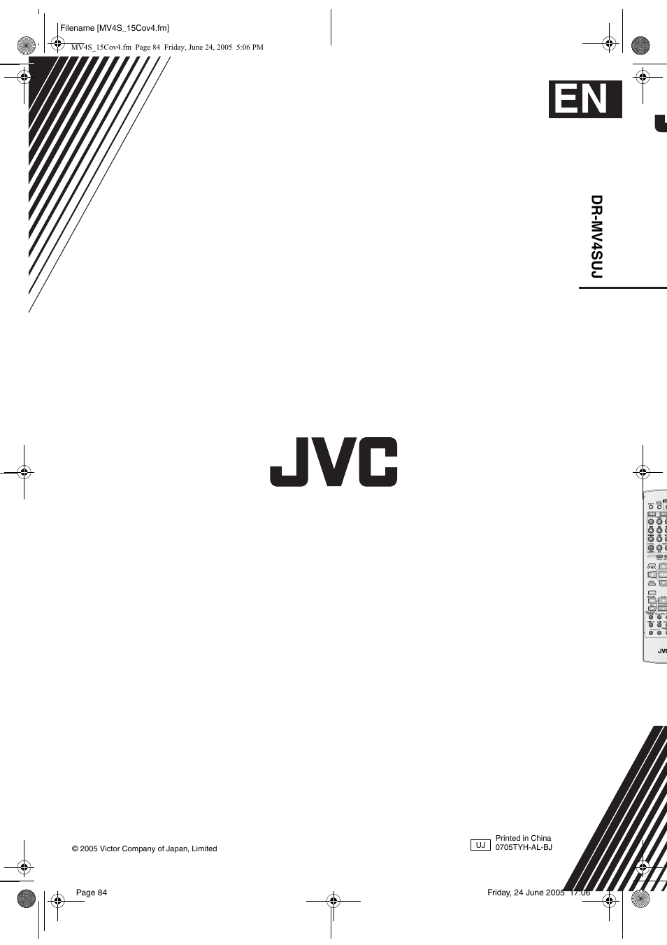 JVC DR-MV4SUJ User Manual | Page 84 / 84