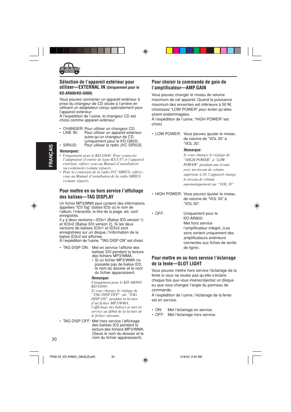 JVC KD-AR800J User Manual | Page 118 / 135