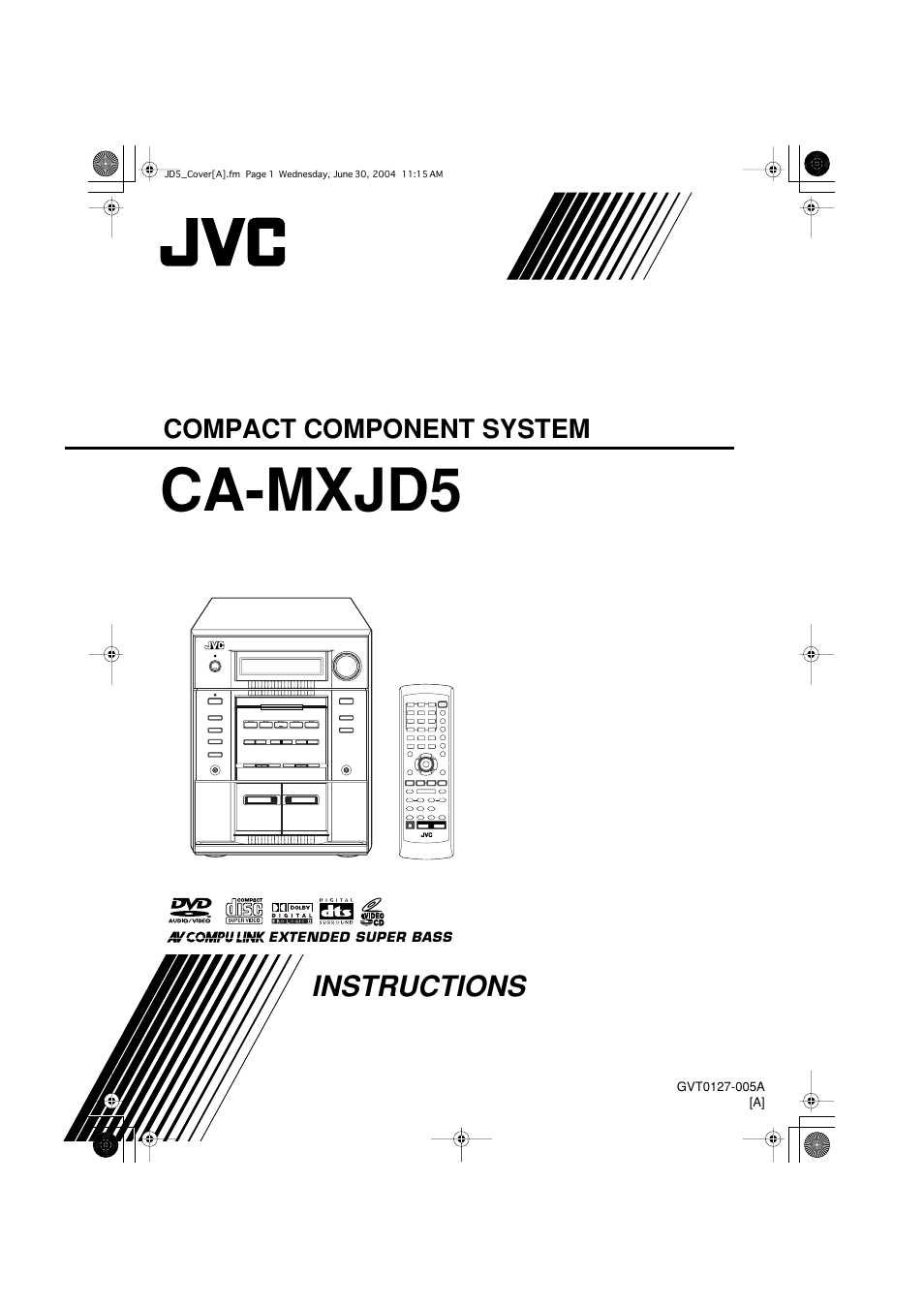 JVC CA-MXJD5 User Manual | 59 pages