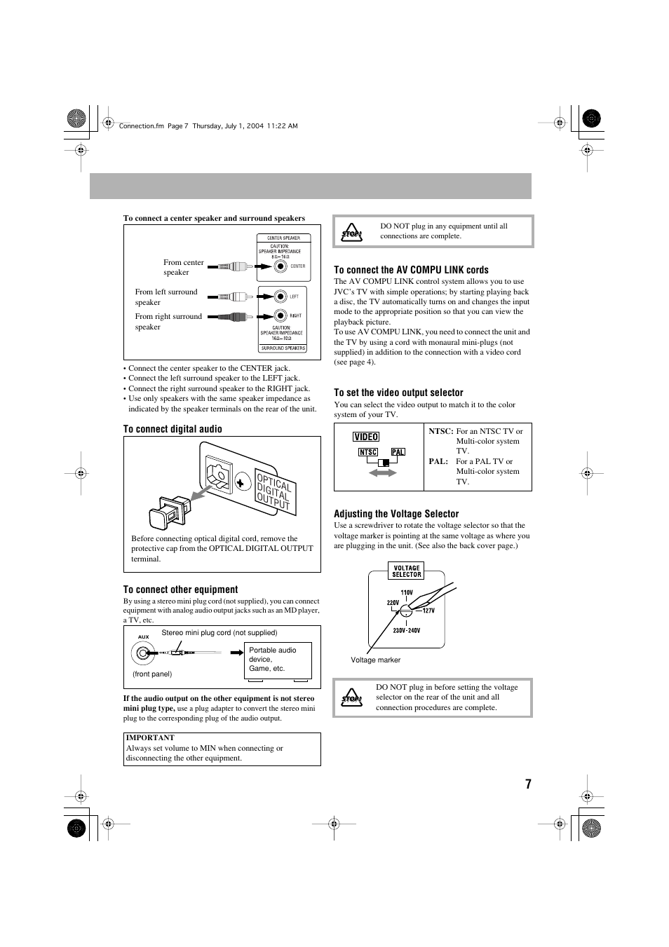 JVC CA-MXJD5 User Manual | Page 11 / 59