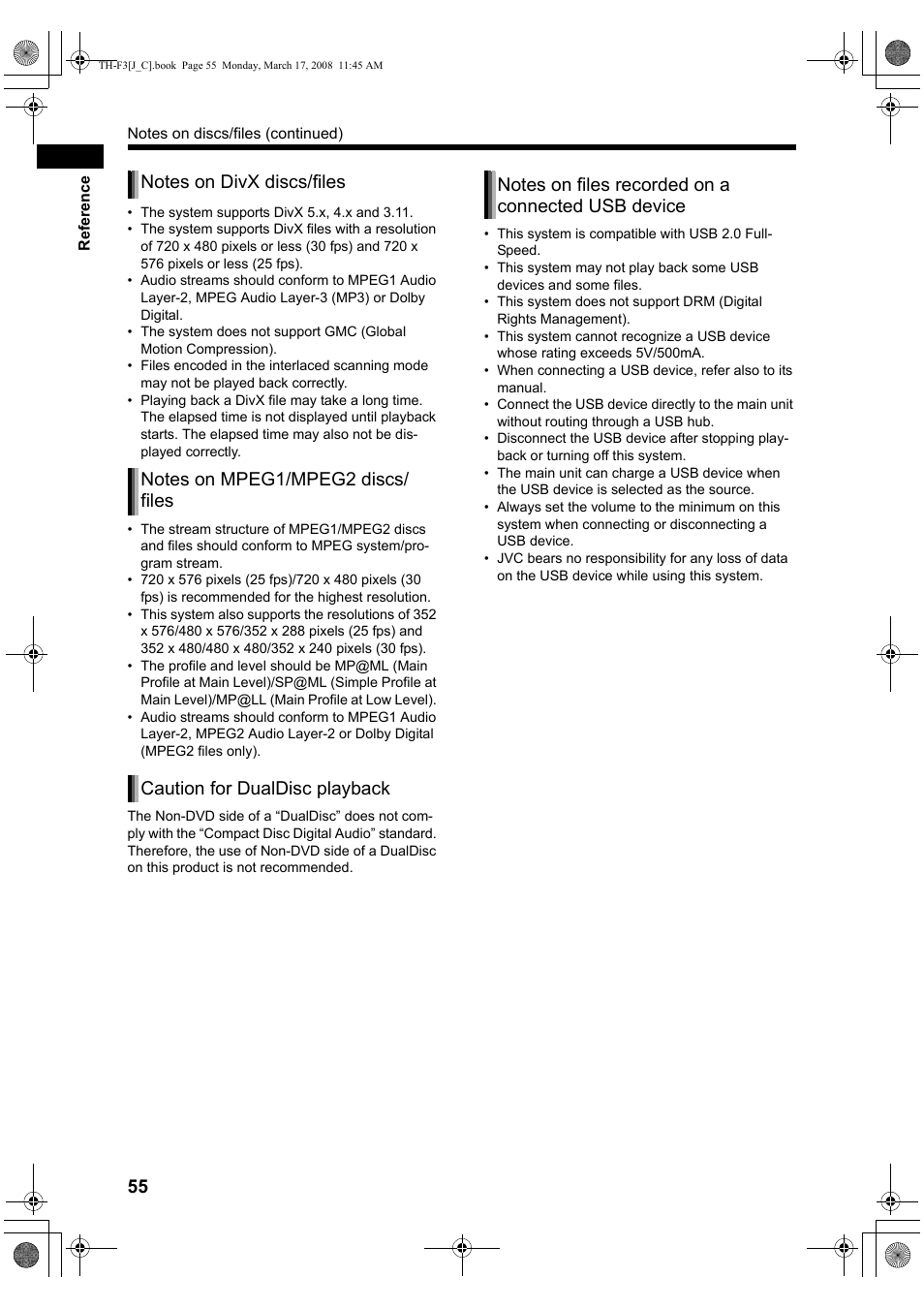 JVC TH-F3 User Manual | Page 60 / 68