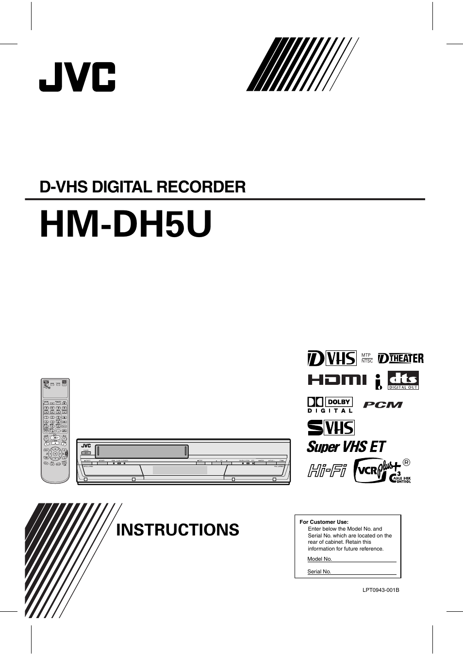 JVC HD-DH5US User Manual | 92 pages