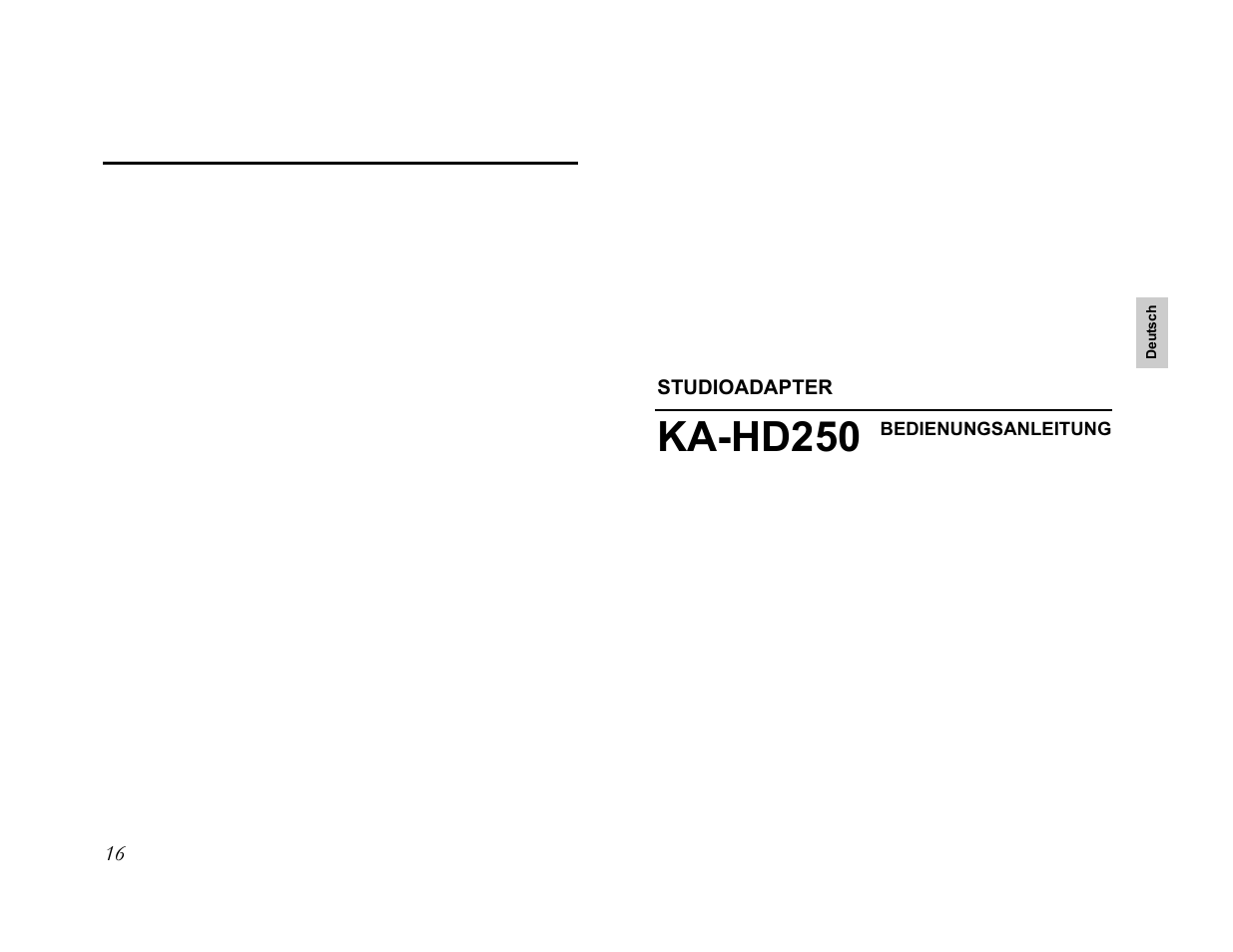 Ka-hd250 | JVC KA-HD250 User Manual | Page 9 / 36
