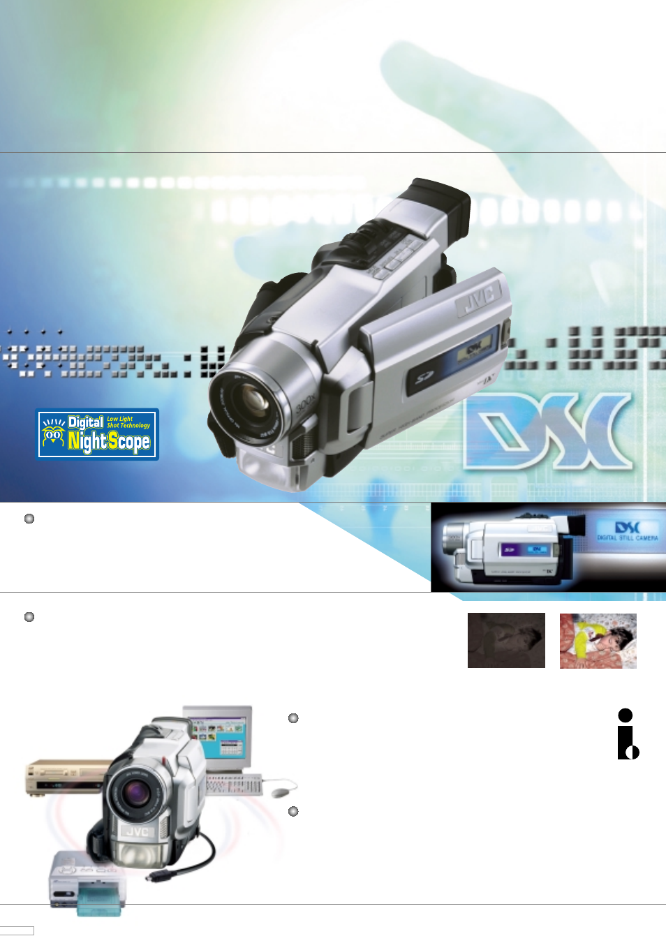 Versatile lineup to meet any requirement, Experience minidv performance and versatility | JVC 8000 SERIES 42PFL8803D User Manual | Page 10 / 16