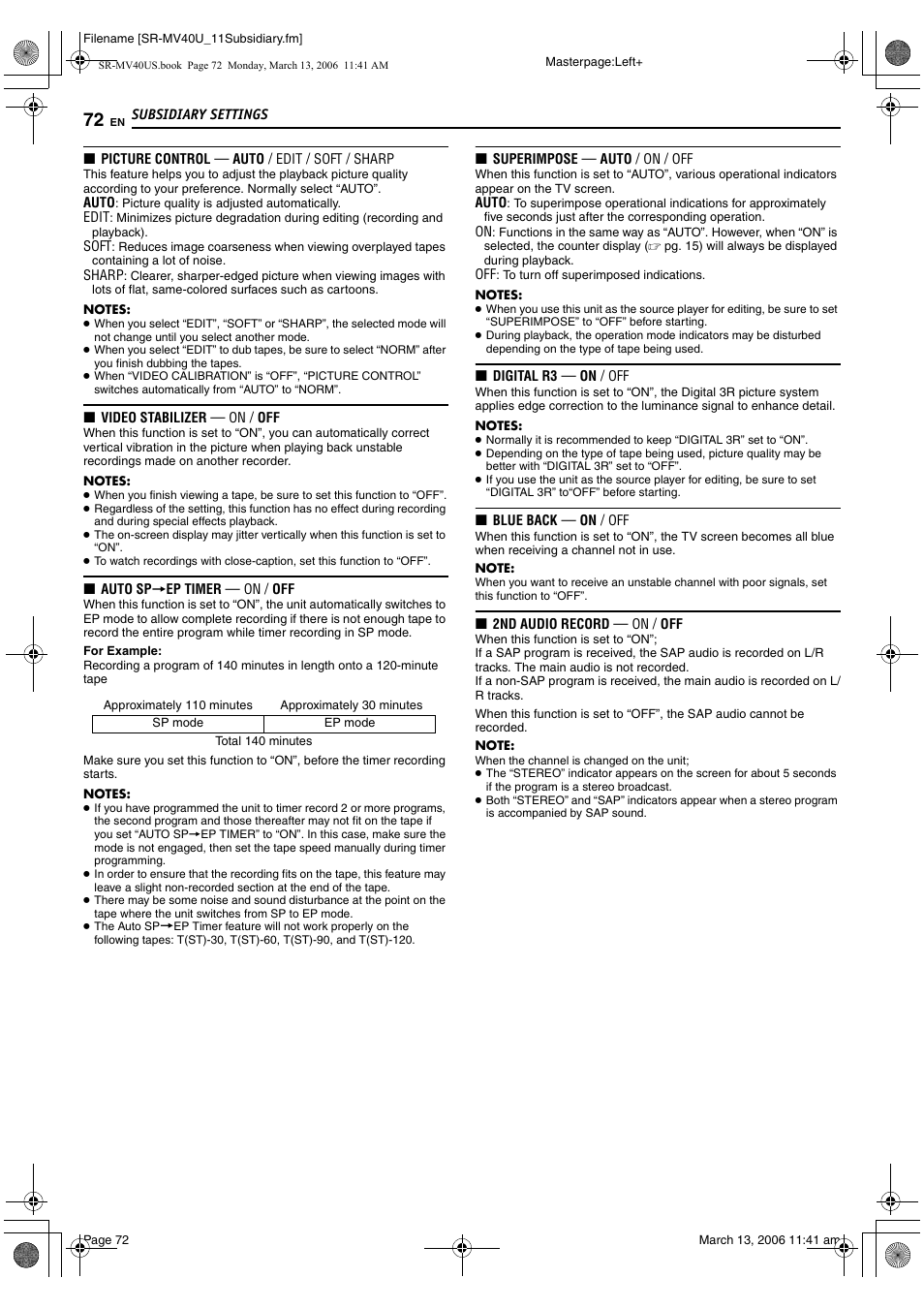 Pg. 72), Pg. 72) can | JVC SR-MV40U User Manual | Page 72 / 88