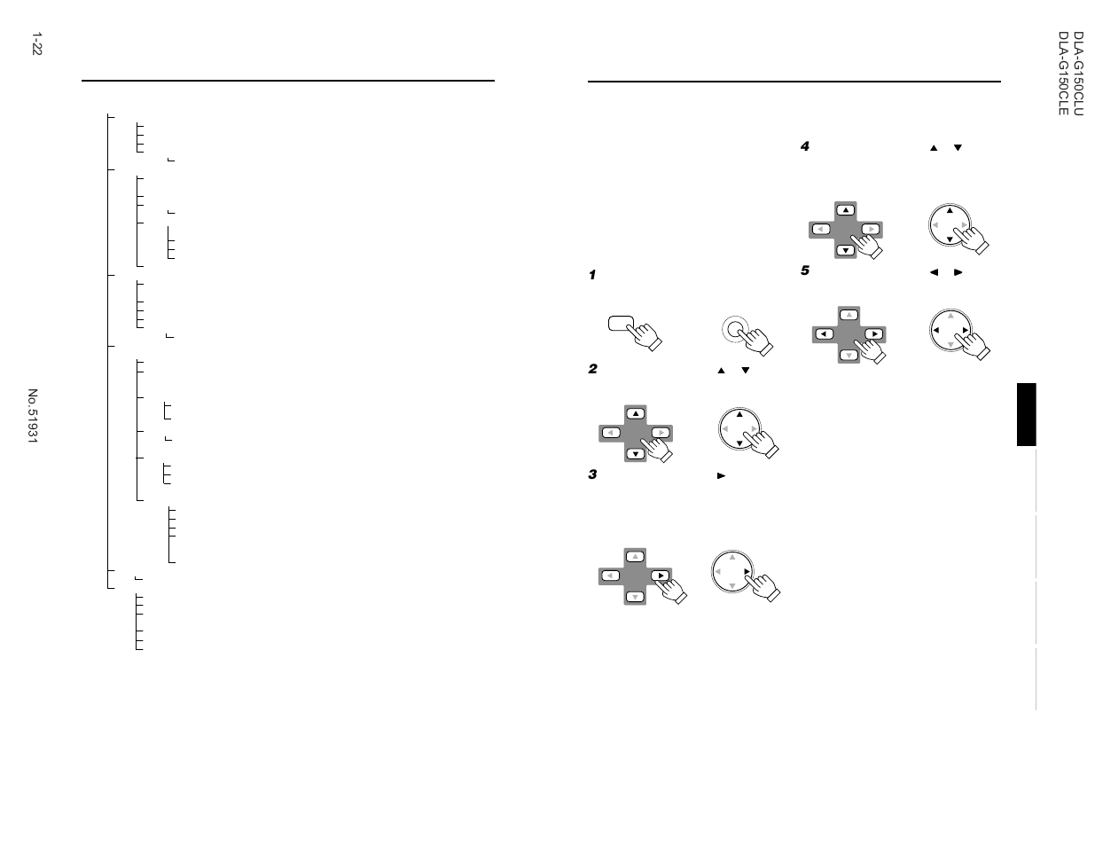 Basic menu operation | JVC DLA-G150CLE User Manual | Page 22 / 80