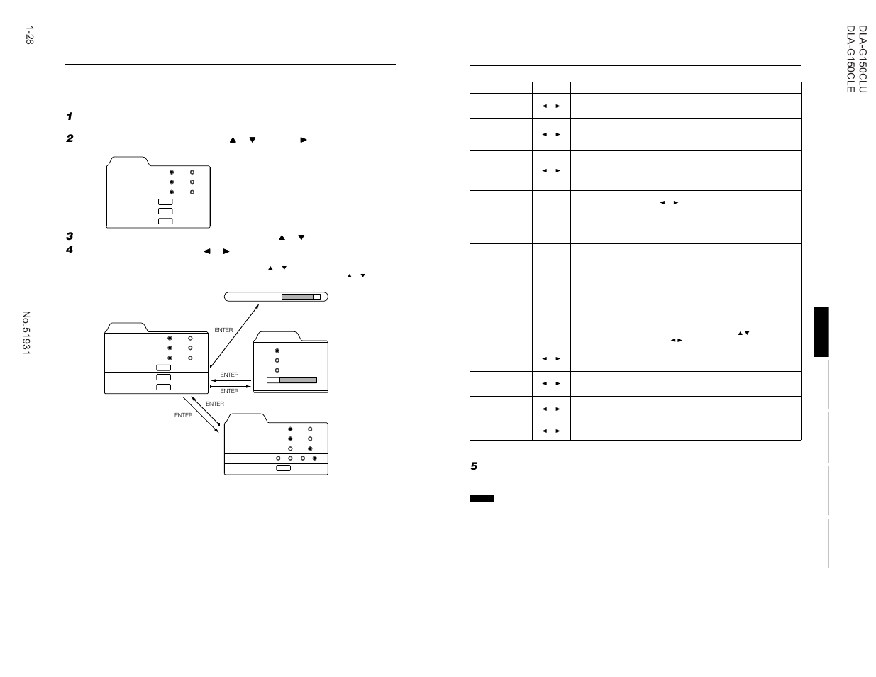 Setting and adjusting other functions (options) | JVC DLA-G150CLE User Manual | Page 28 / 80