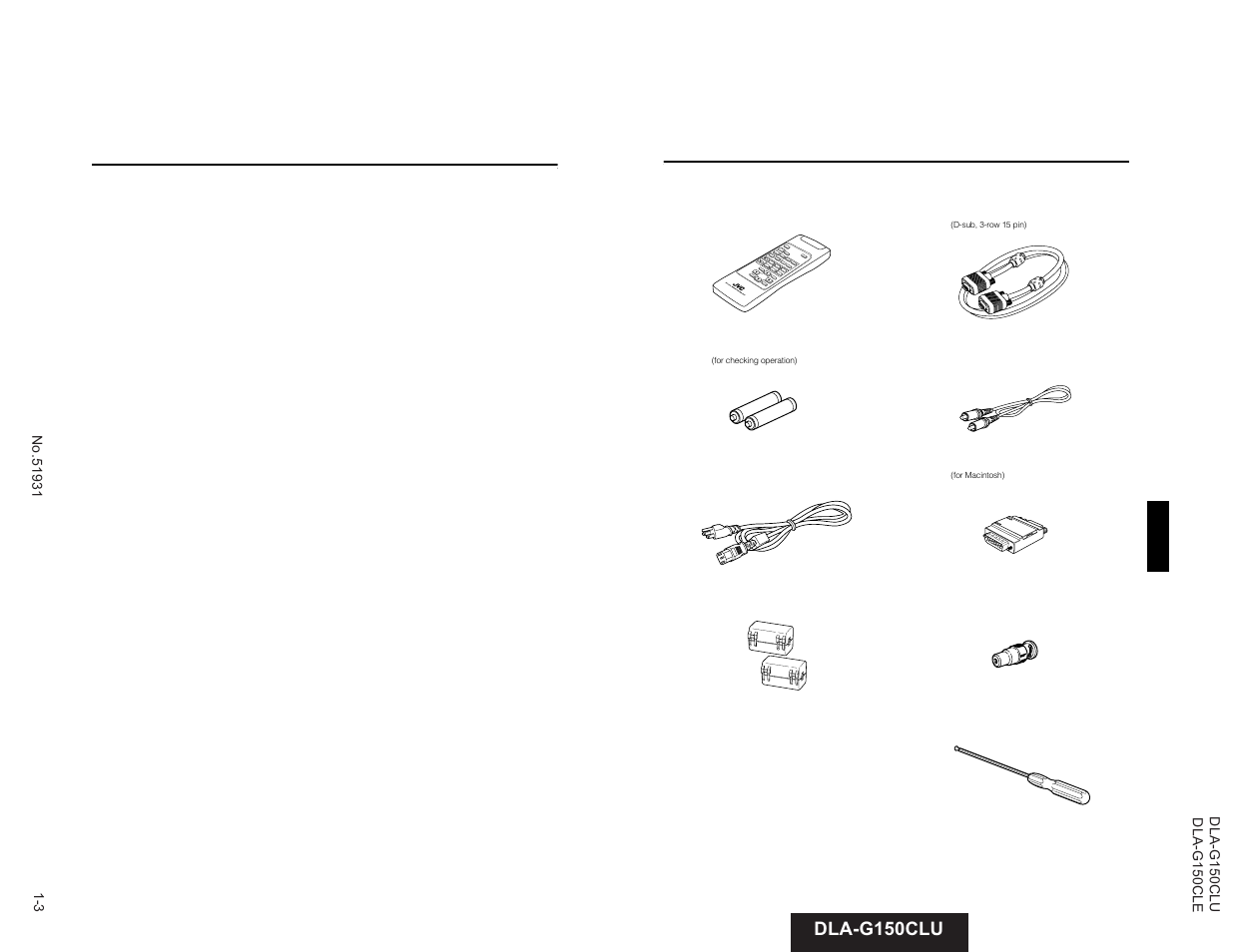 JVC DLA-G150CLE User Manual | Page 3 / 80