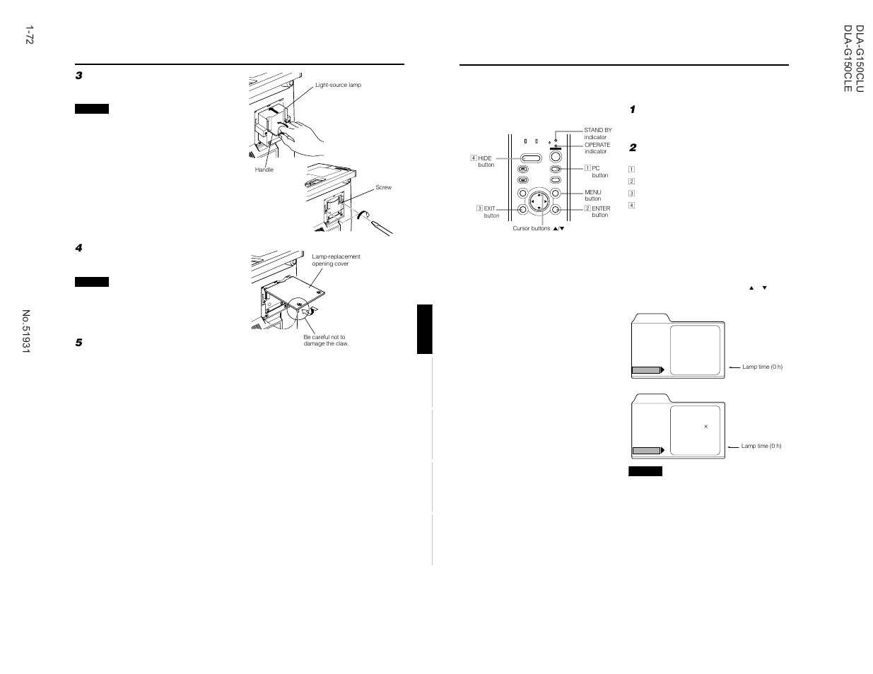 JVC DLA-G150CLE User Manual | Page 72 / 80