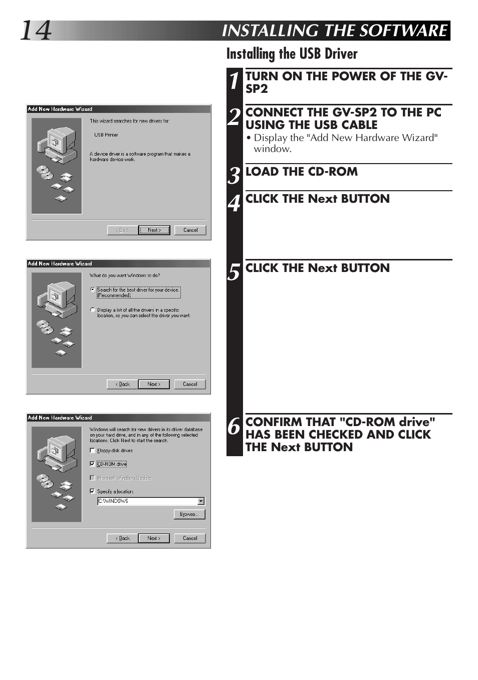 JVC GVSP2 User Manual | Page 16 / 36