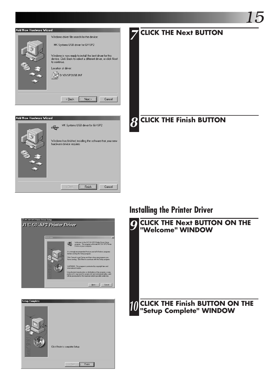 JVC GVSP2 User Manual | Page 17 / 36