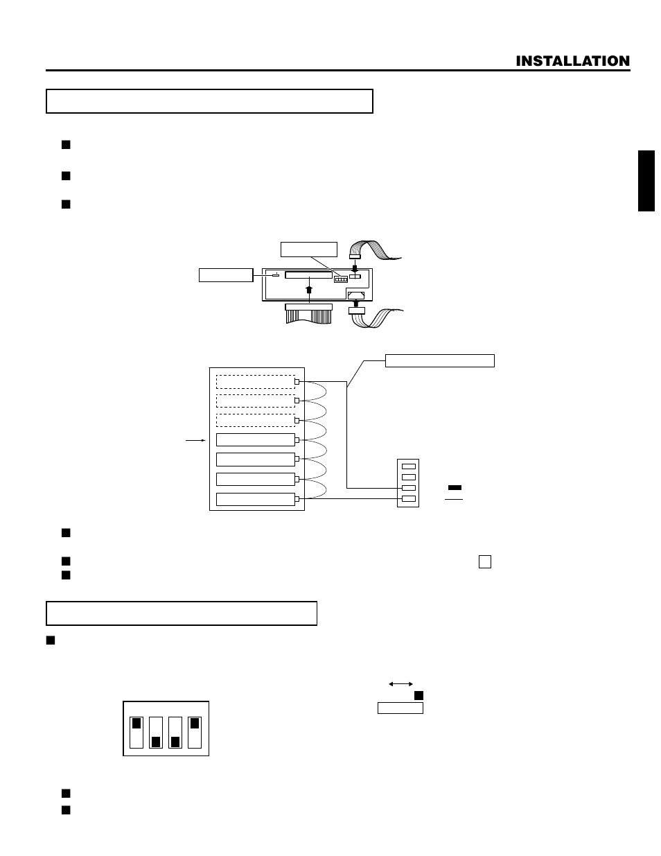 Installation, How to connect cables to the dvd-rom drive, How to set the dip and slide switches | JVC MC-D207U User Manual | Page 5 / 8
