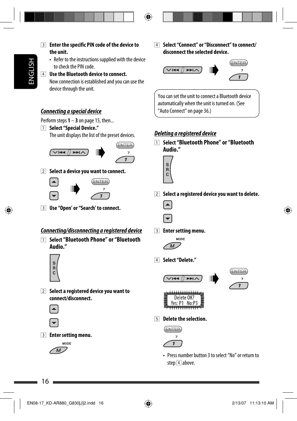 English 16 | JVC KD-AR880J User Manual | Page 16 / 147