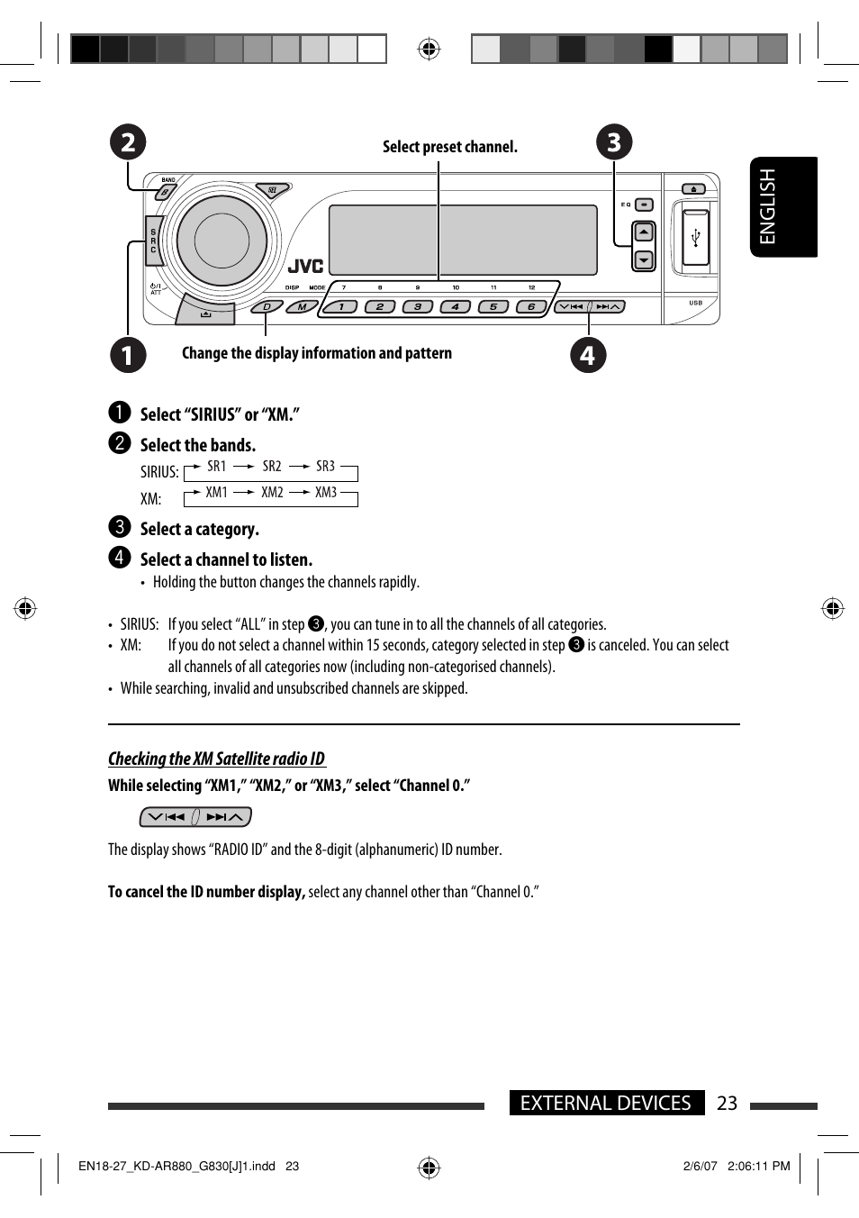 JVC KD-AR880J User Manual | Page 23 / 147