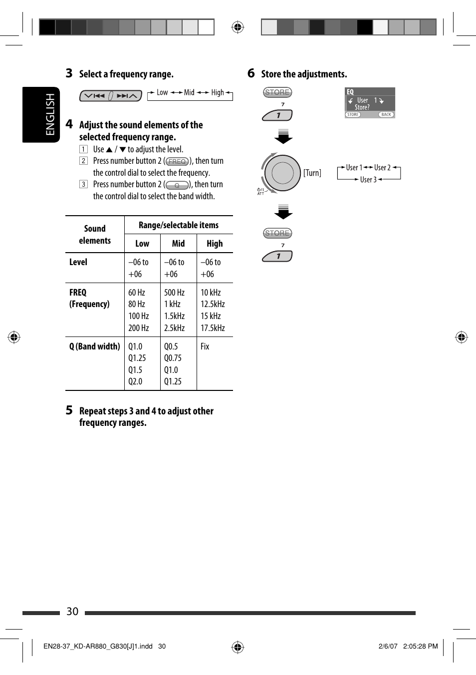 English 30 | JVC KD-AR880J User Manual | Page 30 / 147