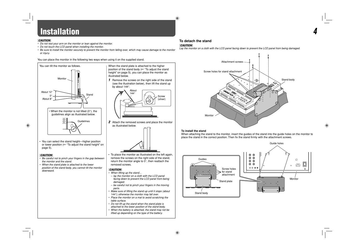 Installation | JVC DT-V17L3DY User Manual | Page 4 / 24