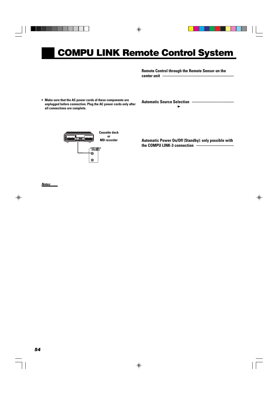 Compu link remote control system | JVC TH-A104 User Manual | Page 56 / 68
