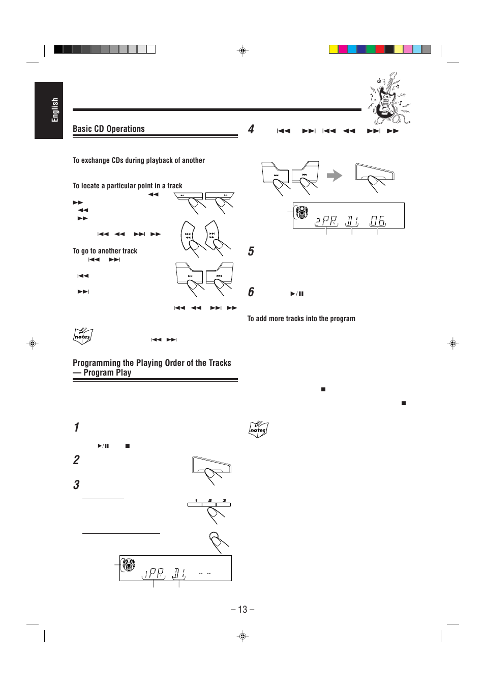 Basic cd operations | JVC CA-MXJ100 User Manual | Page 18 / 34