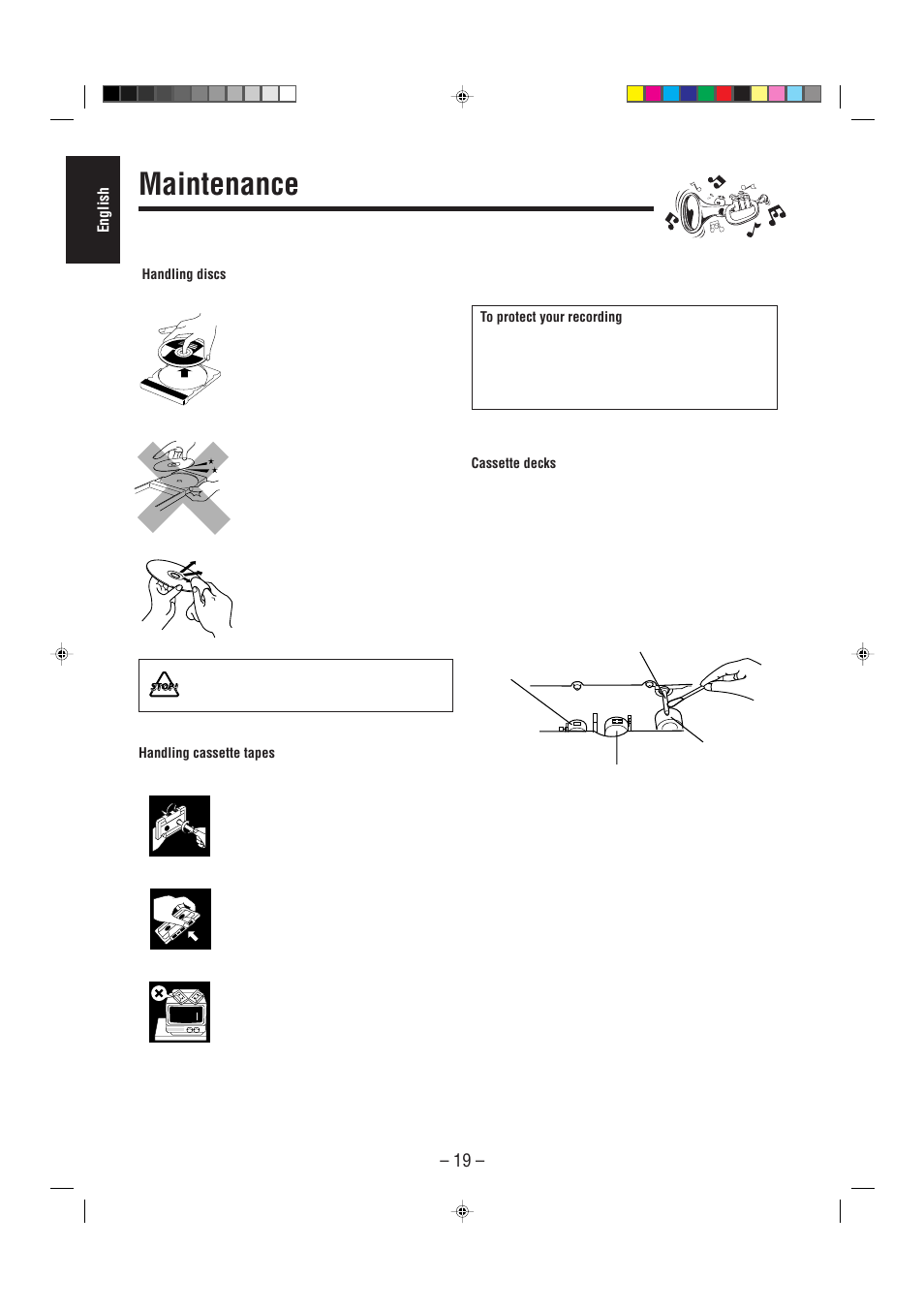 Maintenance | JVC CA-MXJ100 User Manual | Page 24 / 34