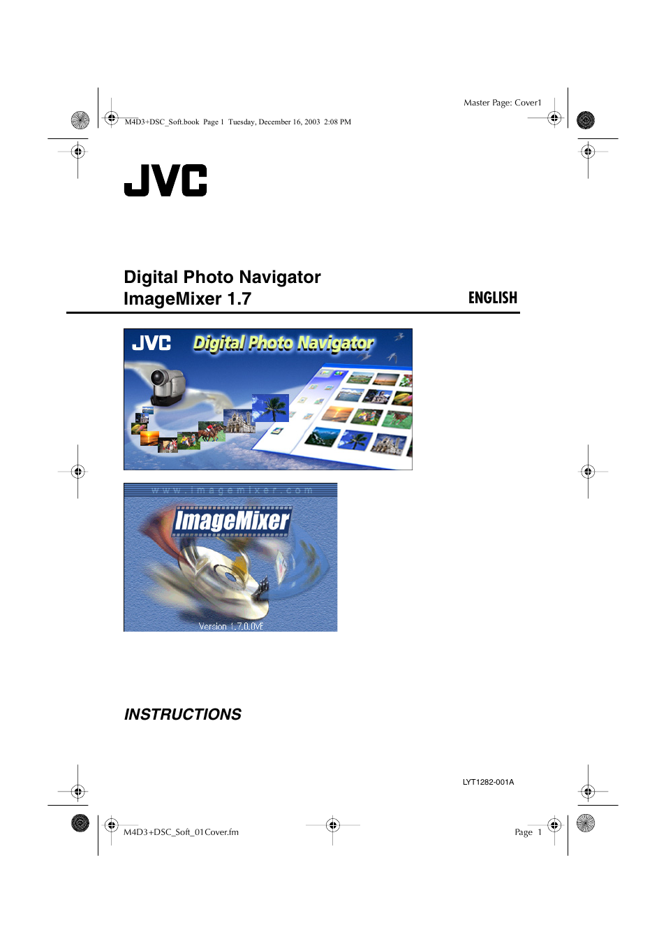 JVC ImageMixer 1.7 LYT1282-001A User Manual | 43 pages