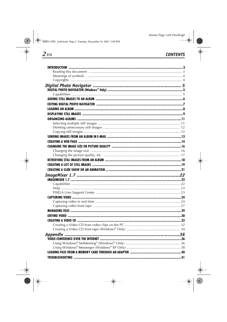 JVC ImageMixer 1.7 LYT1282-001A User Manual | Page 2 / 43