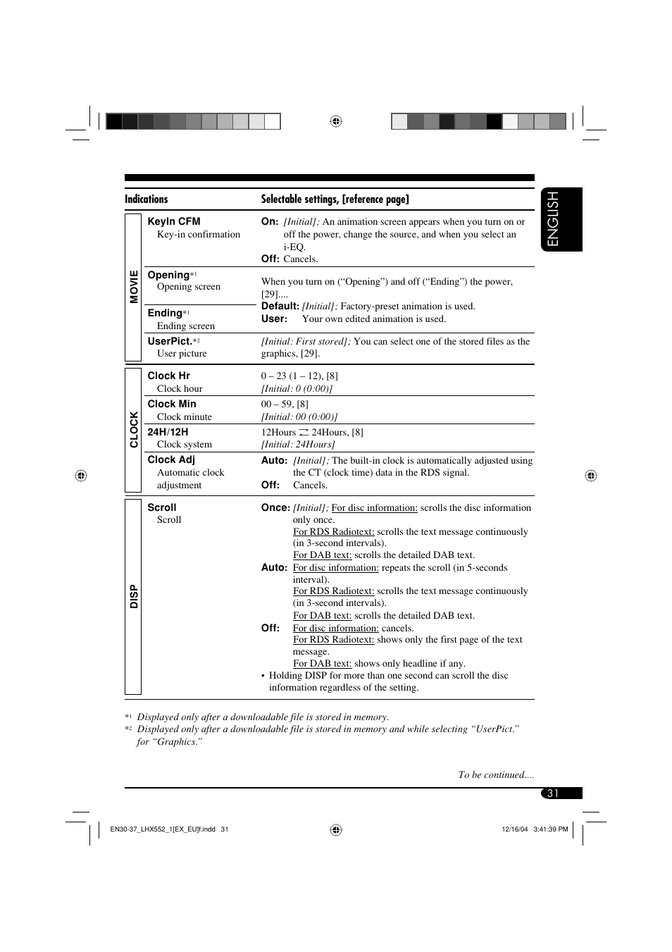 English | JVC KD-LHX552 User Manual | Page 31 / 54