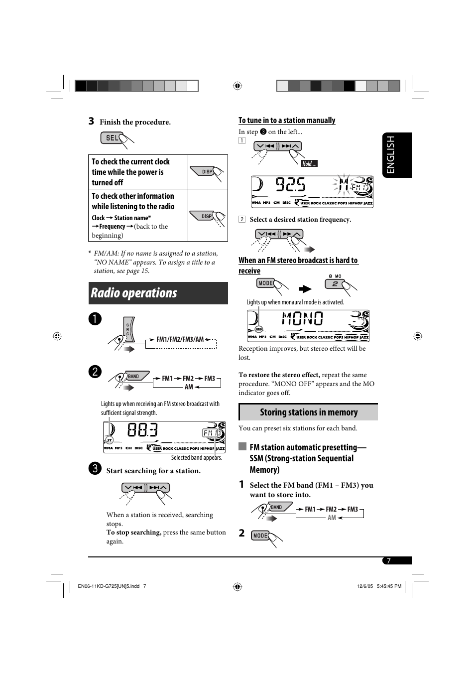 Radio operations | JVC KD-G720 User Manual | Page 103 / 256