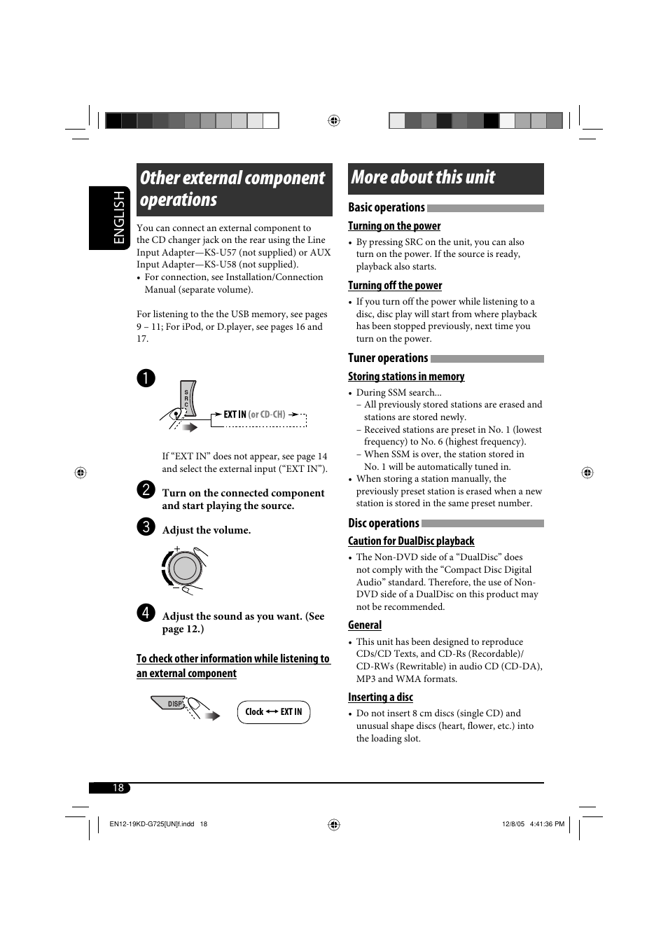 Other external component operations, More about this unit, English | JVC KD-G720 User Manual | Page 114 / 256