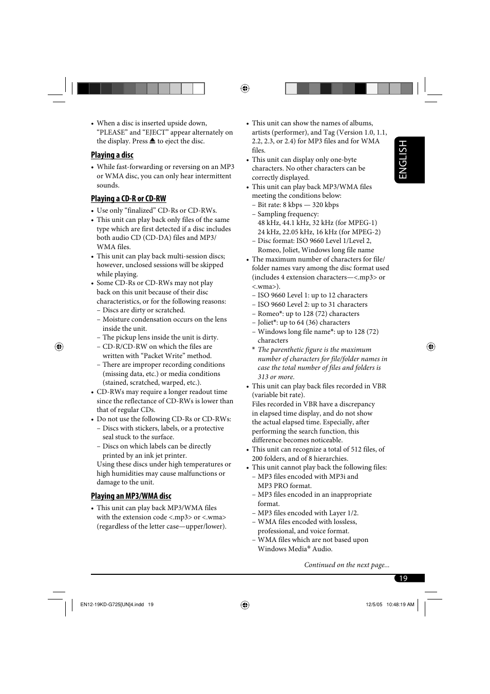 English | JVC KD-G720 User Manual | Page 115 / 256