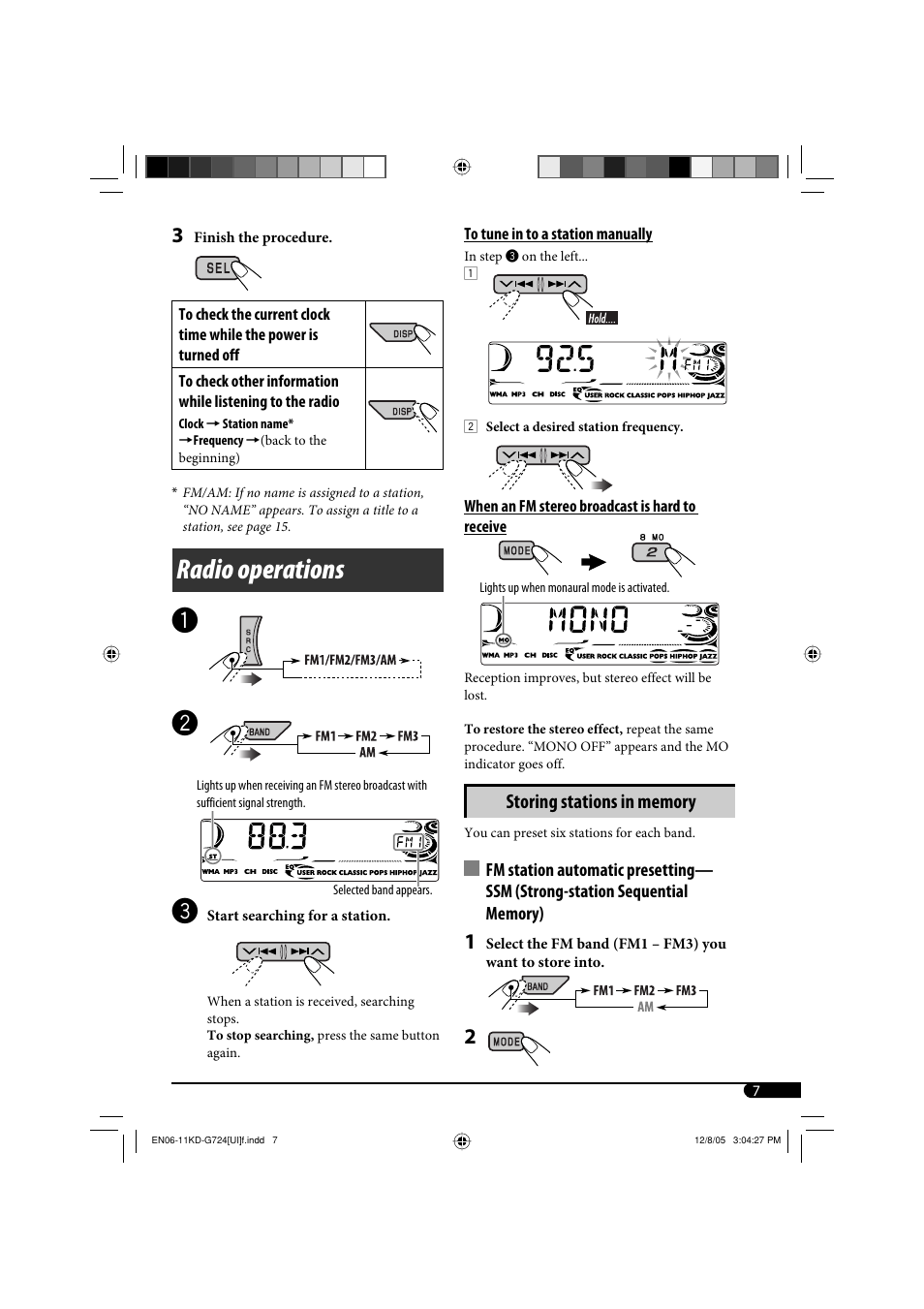 Radio operations | JVC KD-G720 User Manual | Page 133 / 256