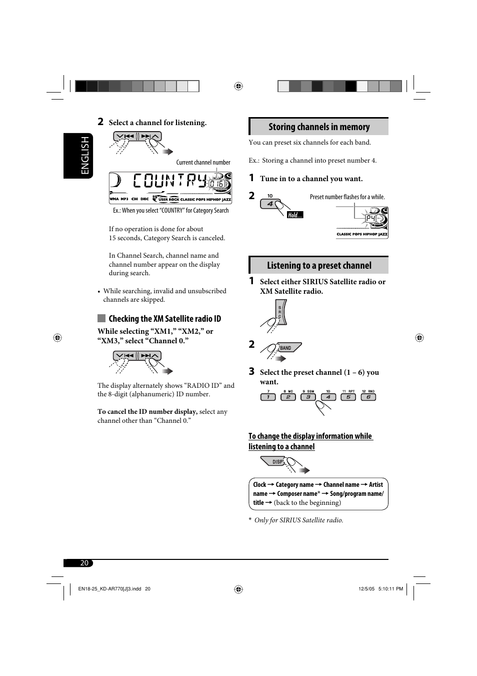 Listening to a preset channel | JVC KD-G720 User Manual | Page 50 / 256