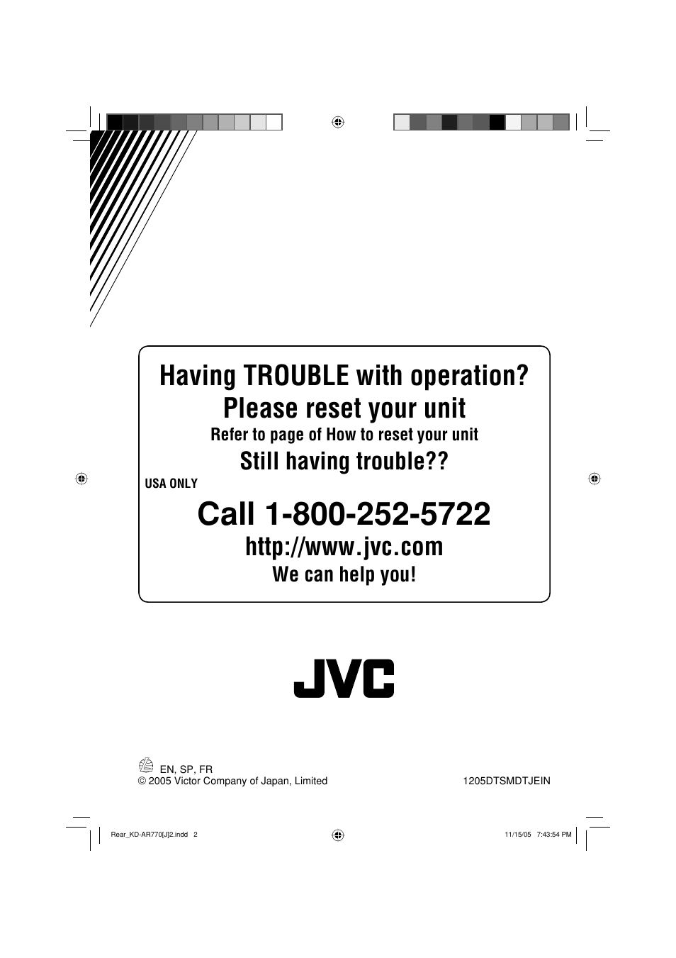 Still having trouble, We can help you | JVC KD-G720 User Manual | Page 62 / 256