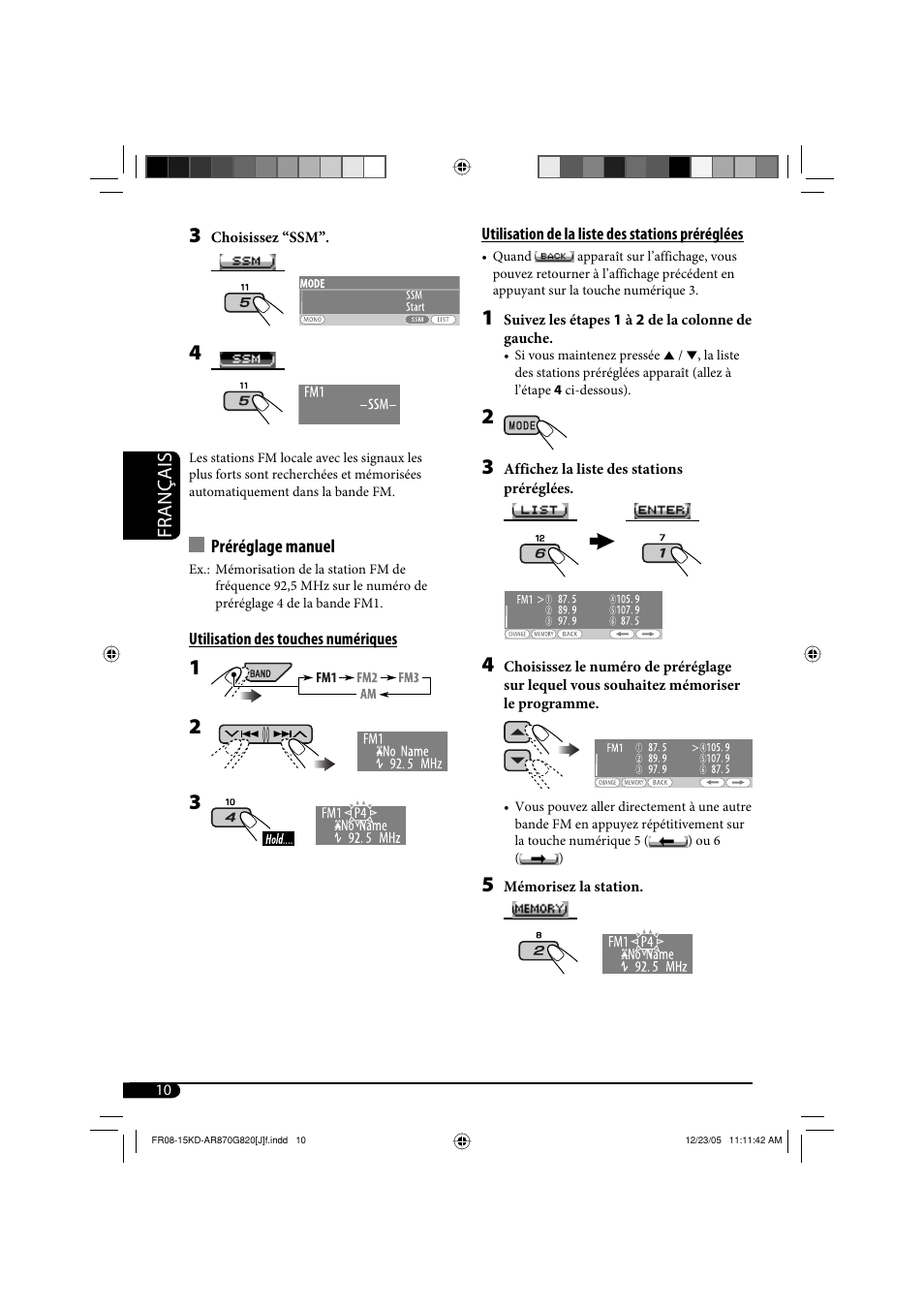 Français | JVC KD-AR870 User Manual | Page 98 / 135