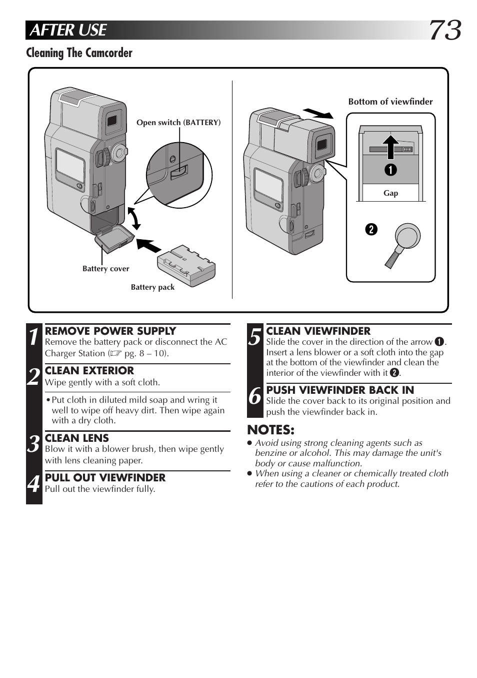 After use | JVC GR-DV33 User Manual | Page 73 / 88