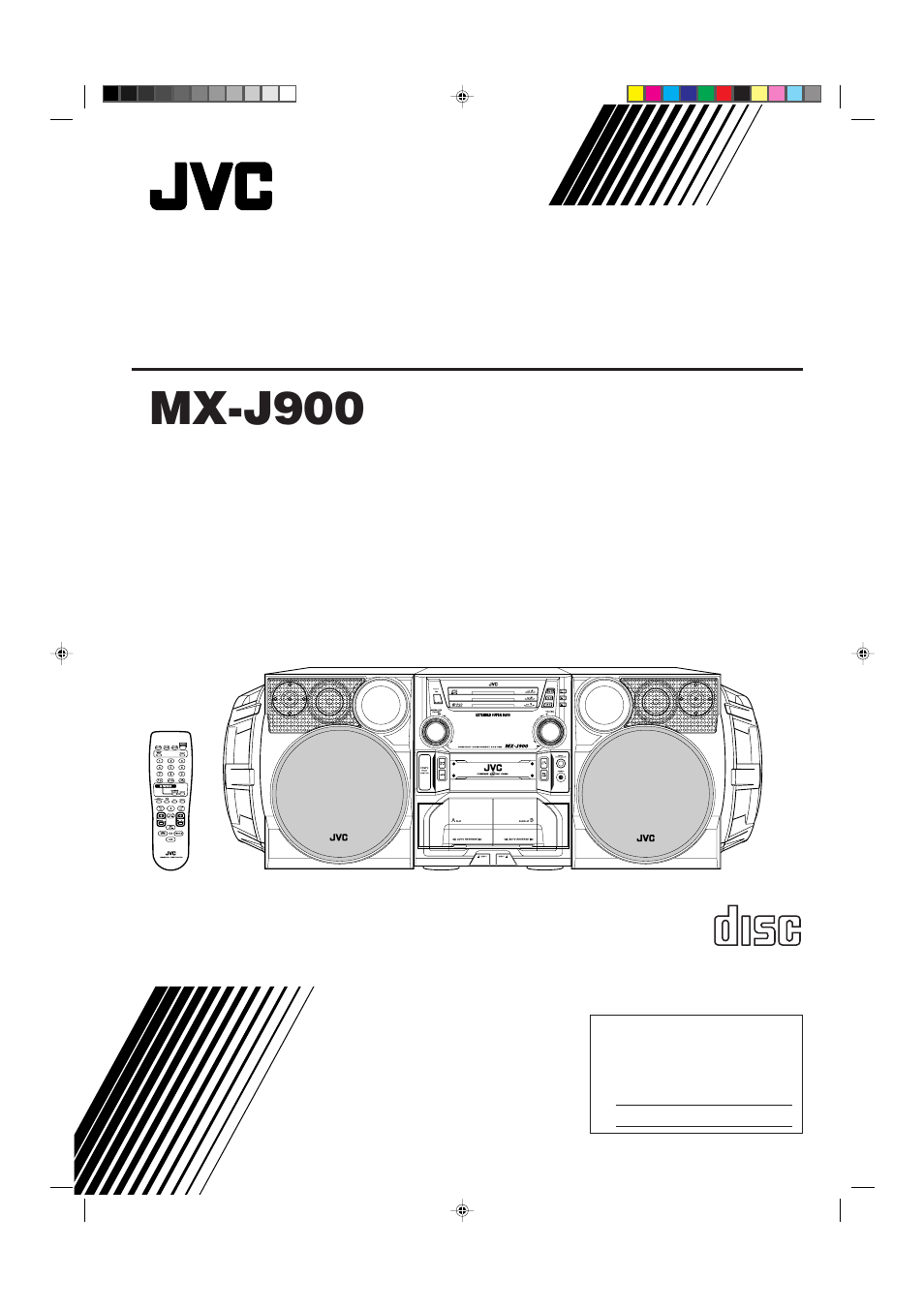 JVC CA-MXJ900 User Manual | 28 pages