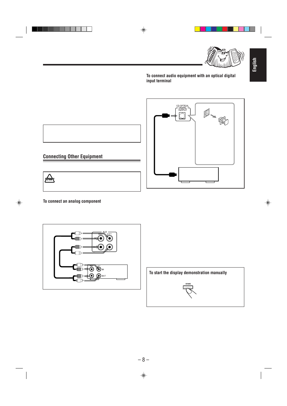 Connecting other equipment | JVC CA-MXJ900 User Manual | Page 11 / 28