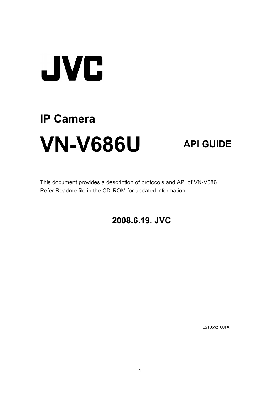 JVC VN-V686UAPI User Manual | 105 pages