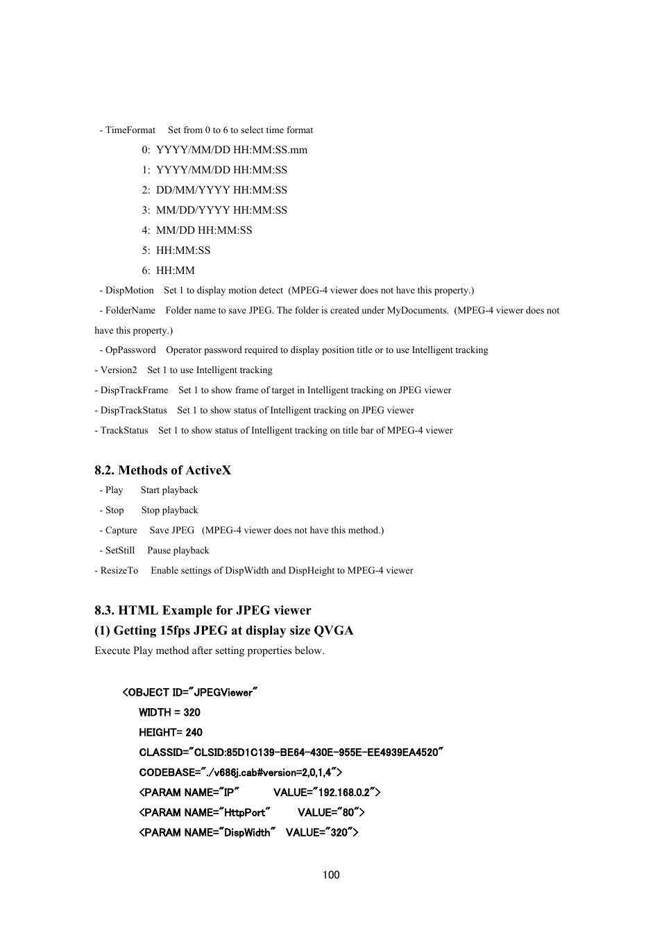 Methods of activex | JVC VN-V686UAPI User Manual | Page 100 / 105