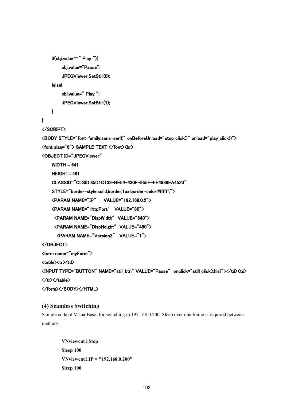 JVC VN-V686UAPI User Manual | Page 102 / 105