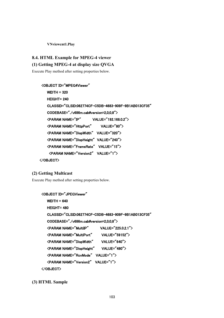 JVC VN-V686UAPI User Manual | Page 103 / 105