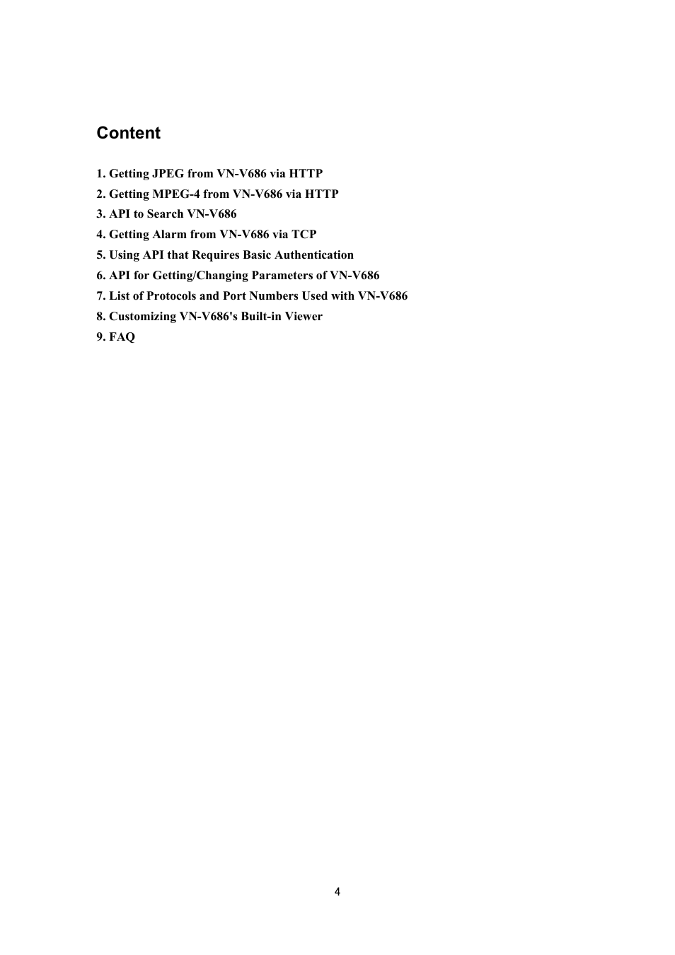 Content | JVC VN-V686UAPI User Manual | Page 4 / 105