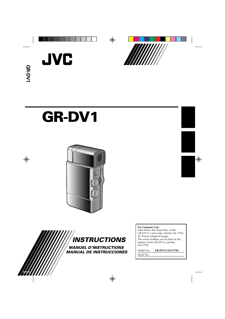 JVC GR-DV1 User Manual | 219 pages