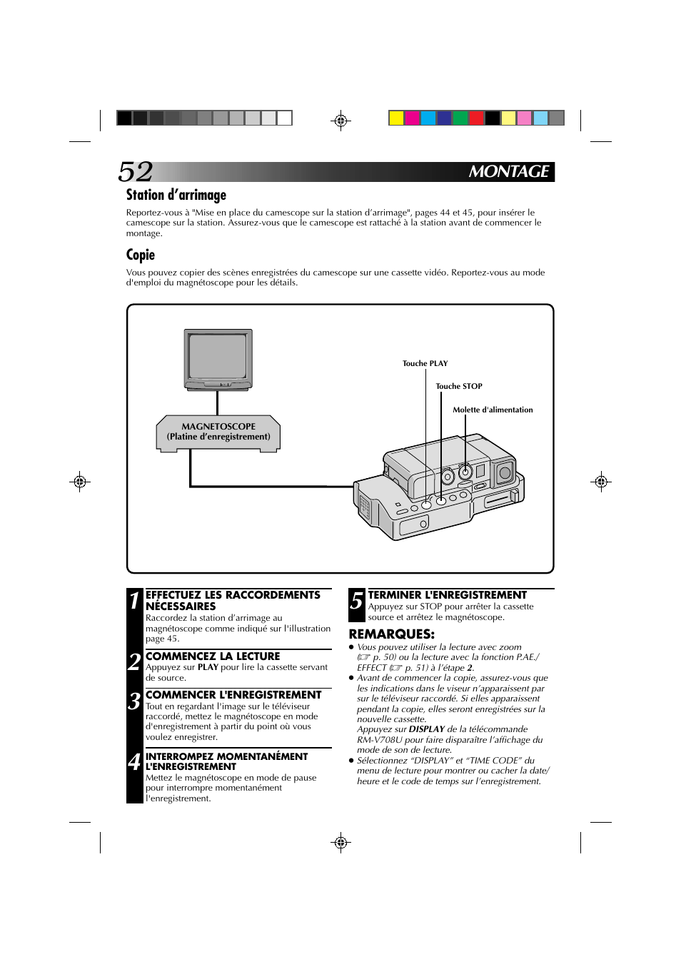 Montage | JVC GR-DV1 User Manual | Page 124 / 219