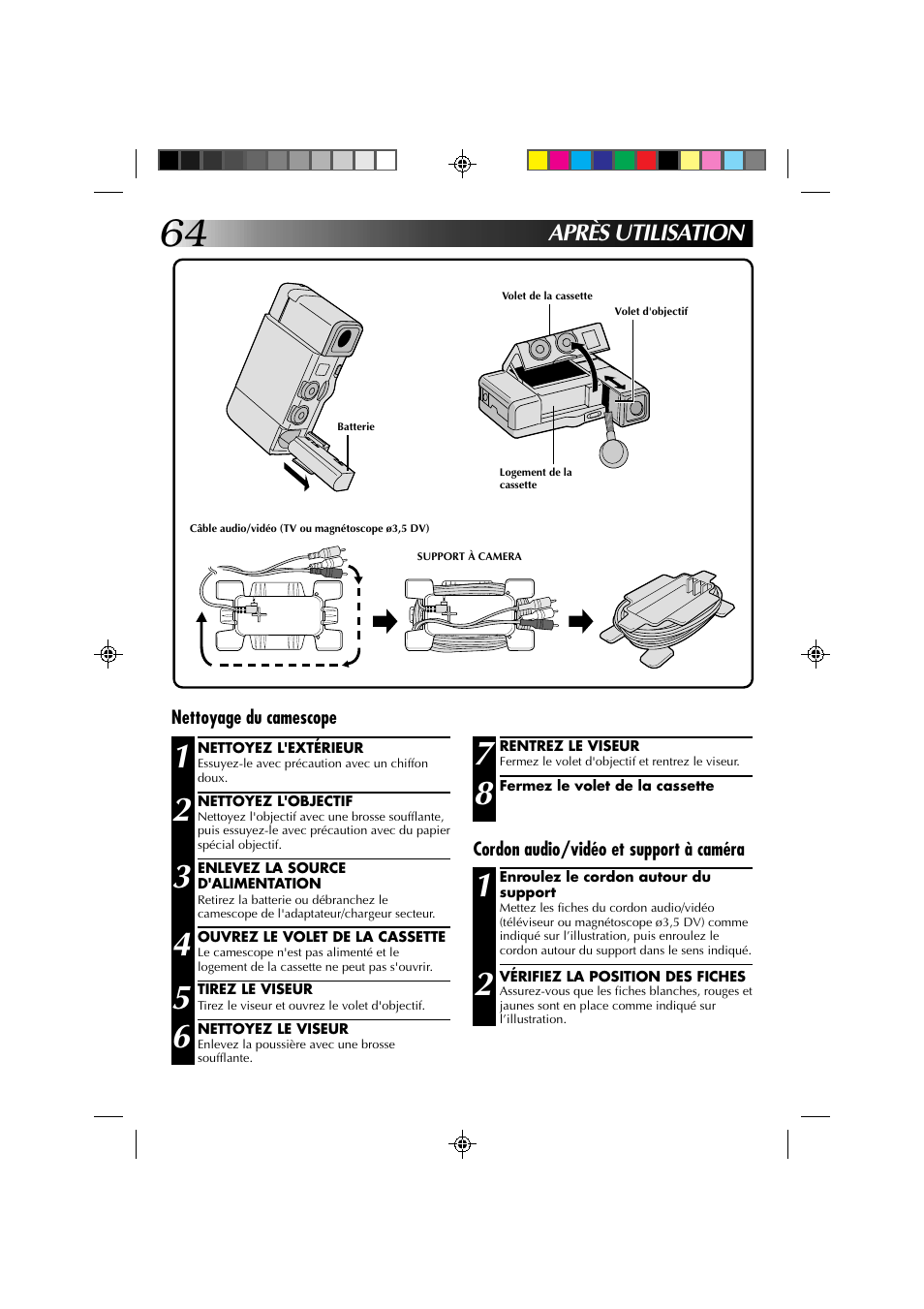 Après utilisation | JVC GR-DV1 User Manual | Page 136 / 219