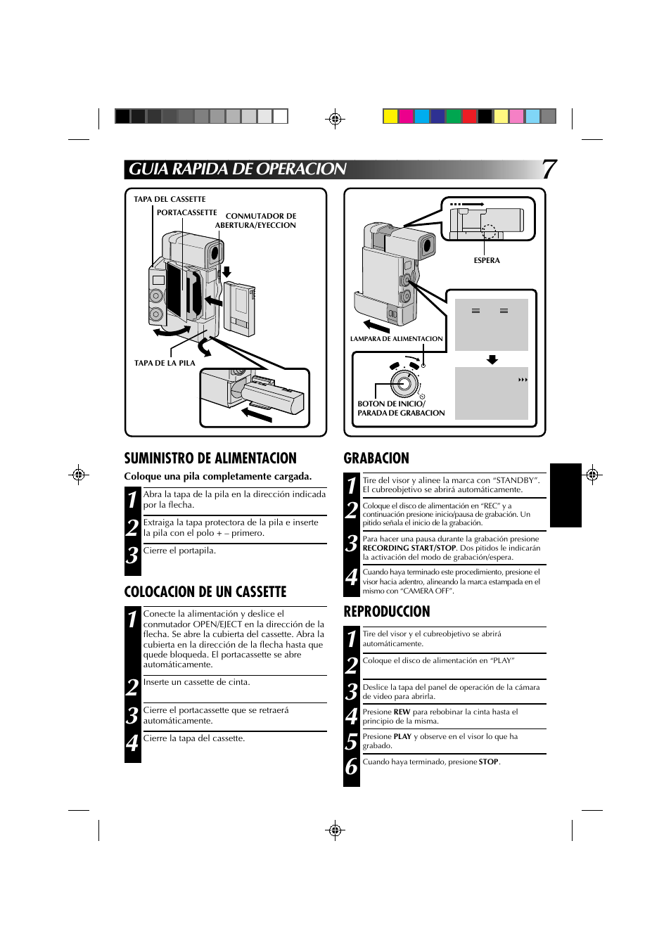 Guia rapida de operacion | JVC GR-DV1 User Manual | Page 151 / 219